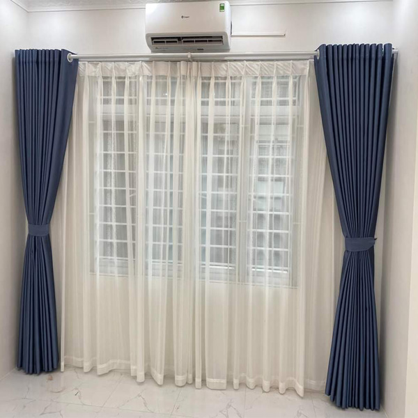 Rèm cửa vải màu nâu đẹp giá rẻ – Mã DM05 – ĐANG GIẢM 30%