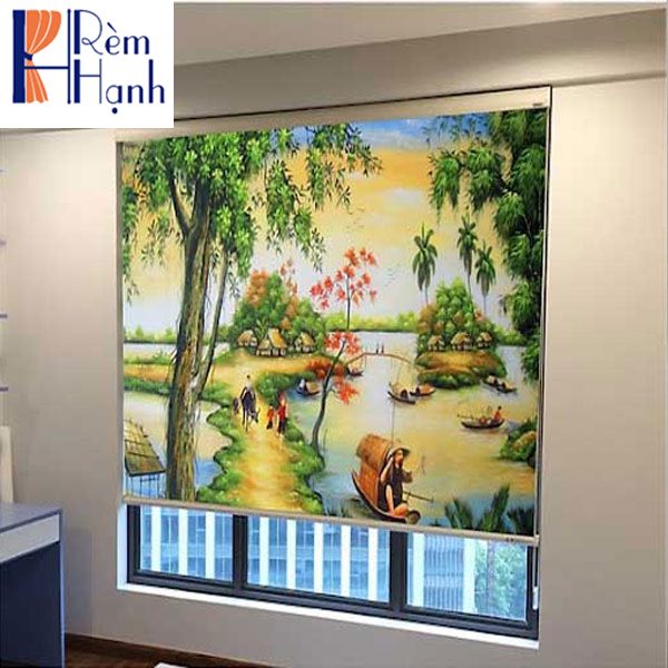 Rèm cuốn in tranh chống nhiệt giá rẻ hãng FIVESTAR mã B15