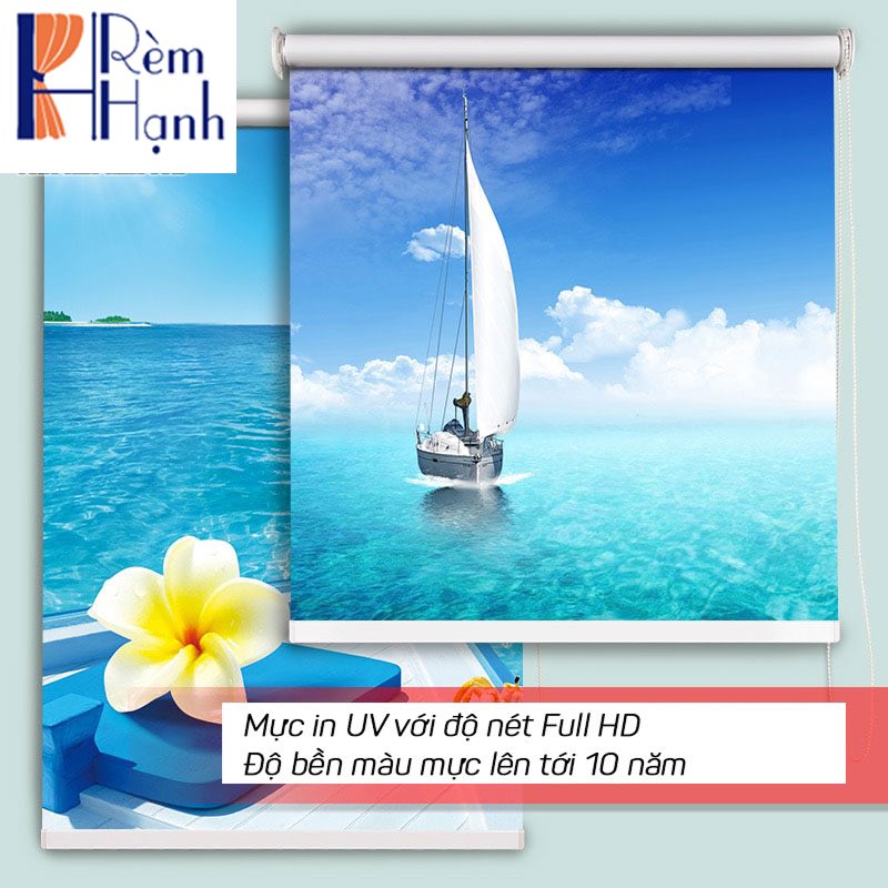 Rèm cuốn in tranh đẹp giá rẻ mã B09