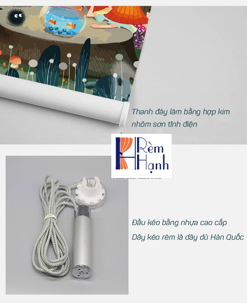 Rèm cuốn in tranh đẹp giá rẻ mã B09