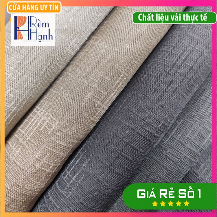 Rèm cửa vải màu xám đậm đẹp giá rẻ – Mã DM08 – ĐANG GIẢM 30%