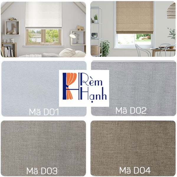 Rèm cửa roman báo giá mã D11