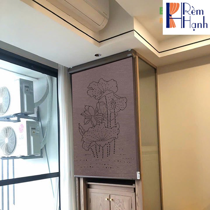Rèm che bàn thờ khắc laser họa tiết hoa sen hãng Fivestar mã FLZ030