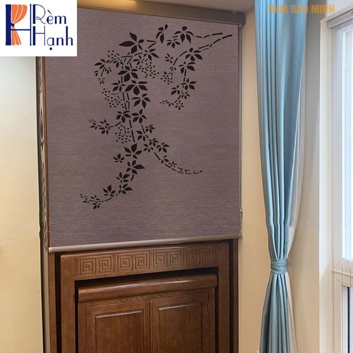 Rèm che bàn thờ khắc laser họa tiết hoa sen hãng Fivestar mã FLZ020