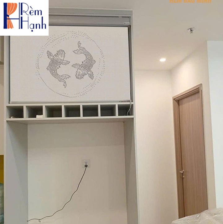 Rèm che bàn thờ khắc laser họa tiết hoa sen hãng Fivestar mã FLZ018