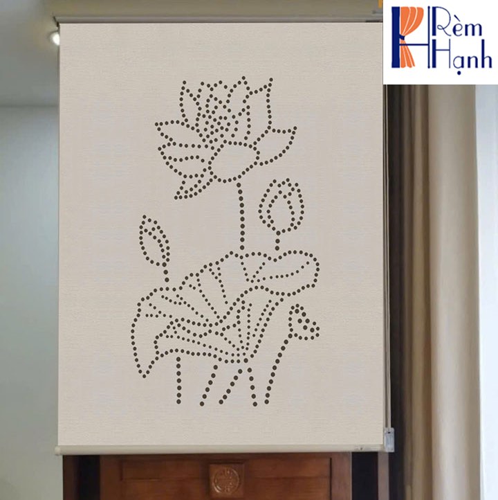 Rèm che bàn thờ khắc laser họa tiết hoa sen hãng Fivestar mã FLZ008