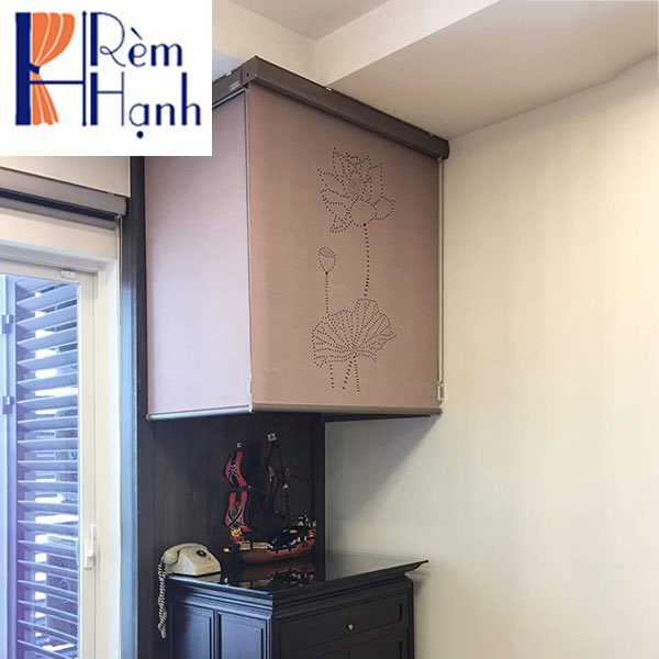 Rèm khắc laze họa tiết che ban thờ nhà chung cư 05