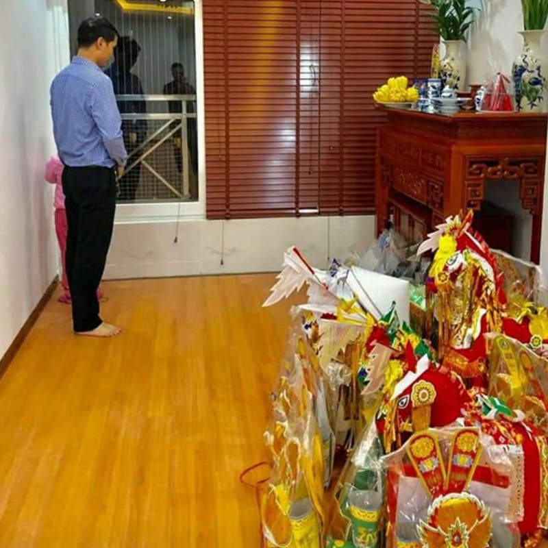 Rèm gỗ phòng thờ đẹp giá rẻ