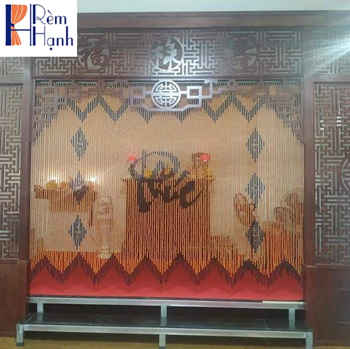 Rèm gỗ phòng thờ đẹp giá rẻ mã HGBM63
