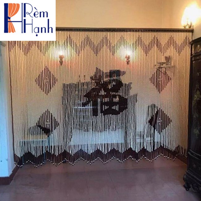 Mành Rèm Phòng Thờ bằng hạt gỗ mã HGBM49