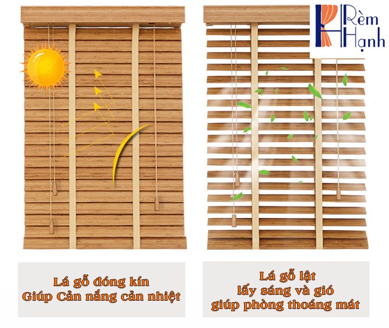 Rèm cửa gỗ che ban thờ nhà chung cư