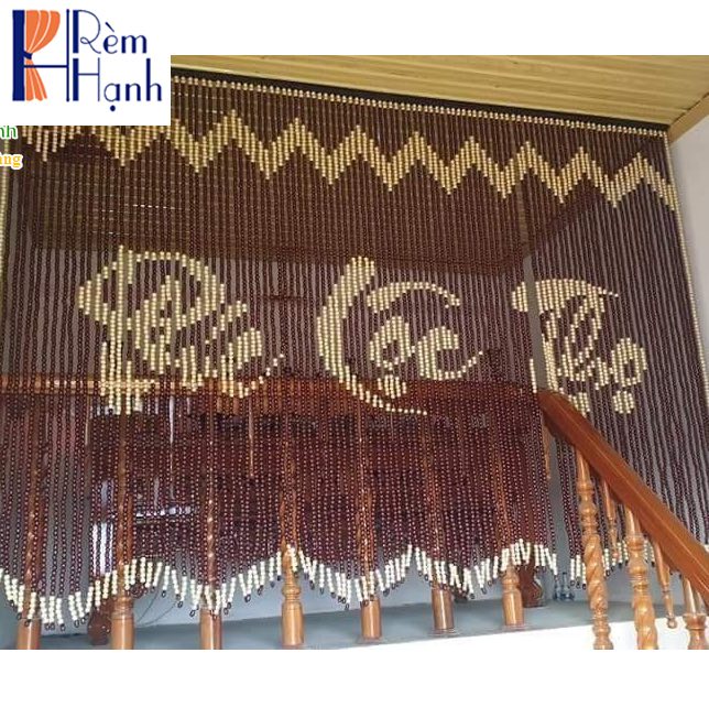 Rèm hạt gỗ giá rẻ che bàn thờ mã HGBM73
