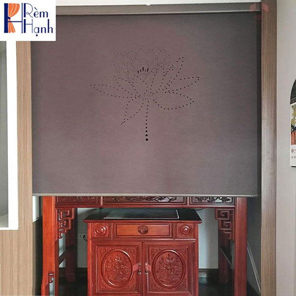 Rèm khắc laze họa tiết che ban thờ 04