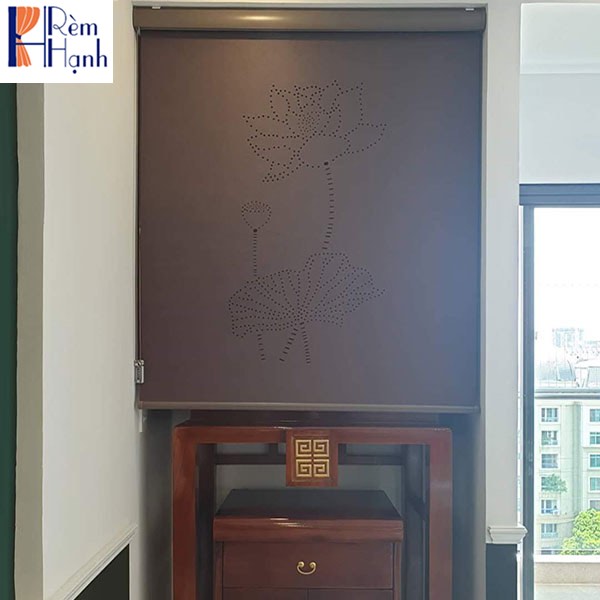 Rèm khắc laze họa tiết che ban thờ 01