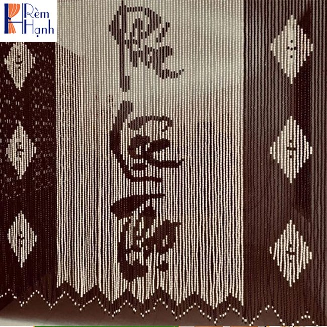 Rèm hạt gỗ che ban thờ – Mẫu chữ Phúc Lộc Thọ