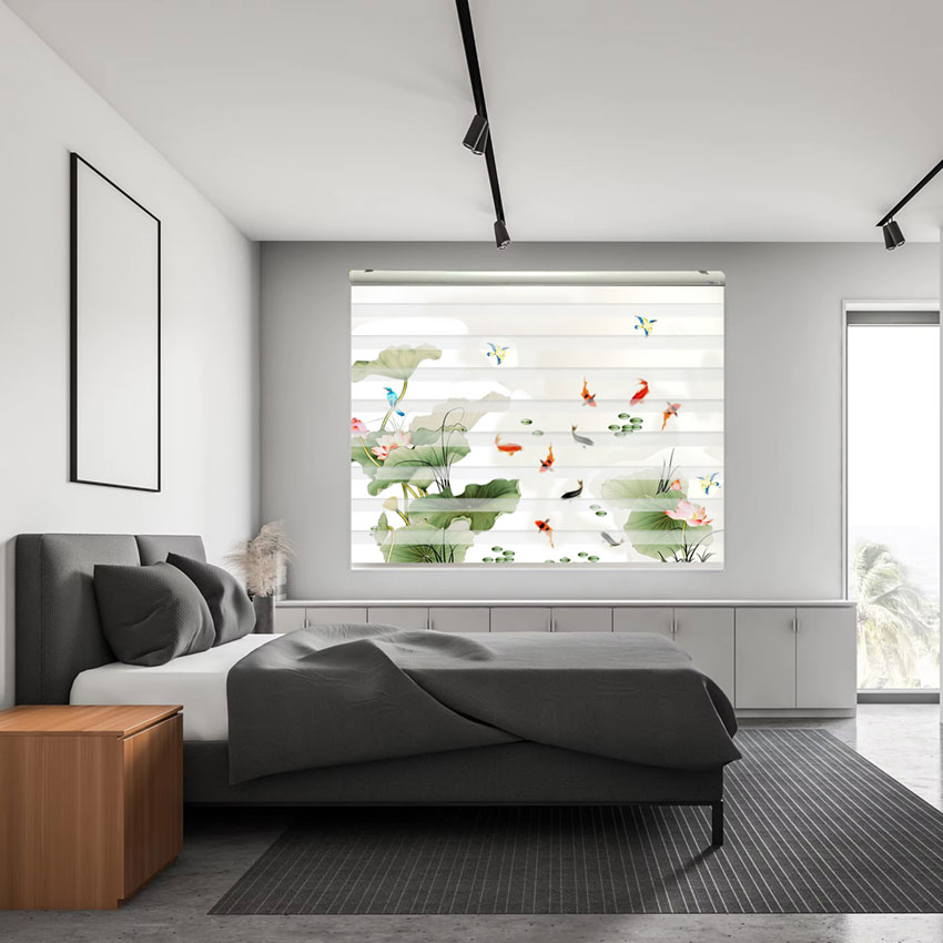 Rèm cầu vồng in tranh mã RCVI-096