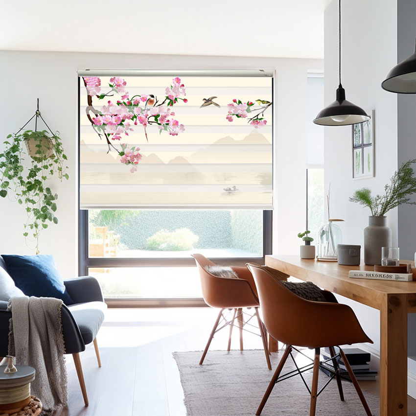 Rèm cầu vồng in tranh mã RCVI-095