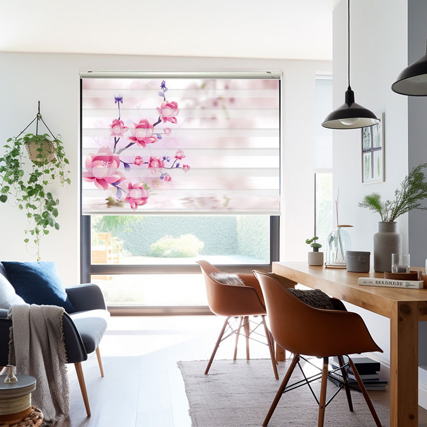 Rèm cầu vồng in tranh mã RCVI-094