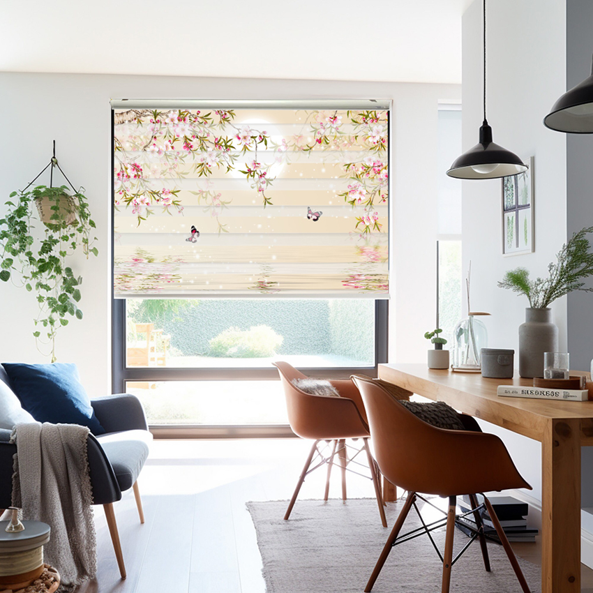 Rèm cầu vồng in tranh mã RCVI-086