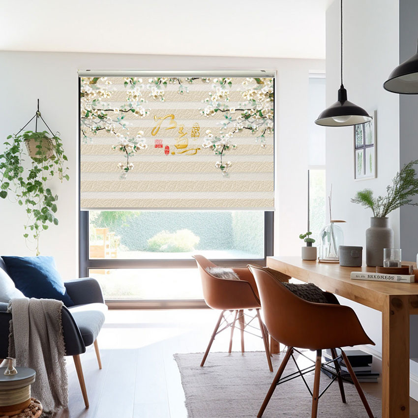 Rèm cầu vồng in tranh mã RCVI-081