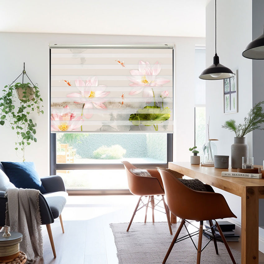 Rèm cầu vồng in tranh mã RCVI-079