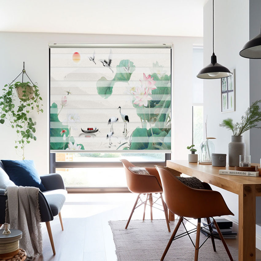 Rèm cầu vồng in tranh mã RCVI-075