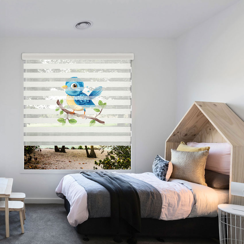 Rèm cầu vồng in tranh mã RCVI-050