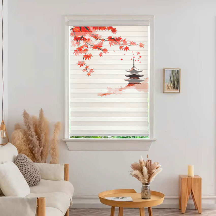 Rèm cầu vồng in tranh mã RCVI-048