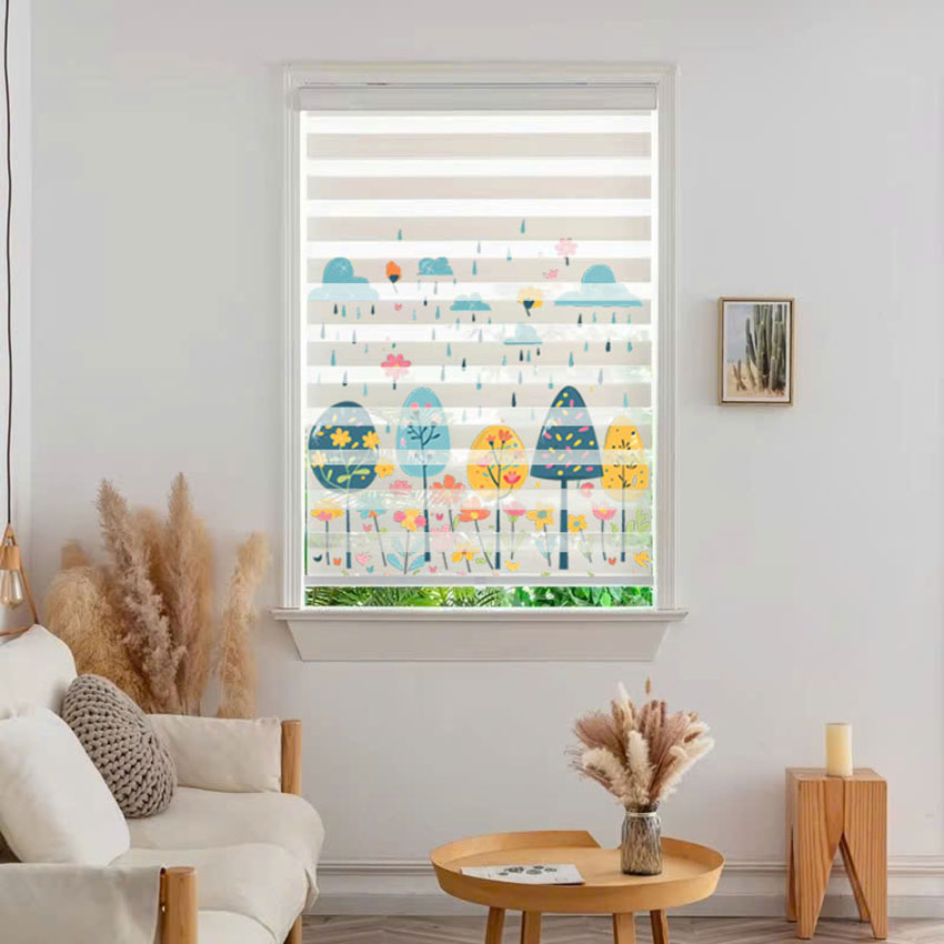 Rèm cầu vồng in tranh mã RCVI-047