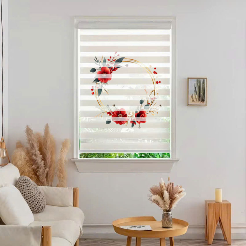 Rèm cầu vồng in tranh mã RCVI-045