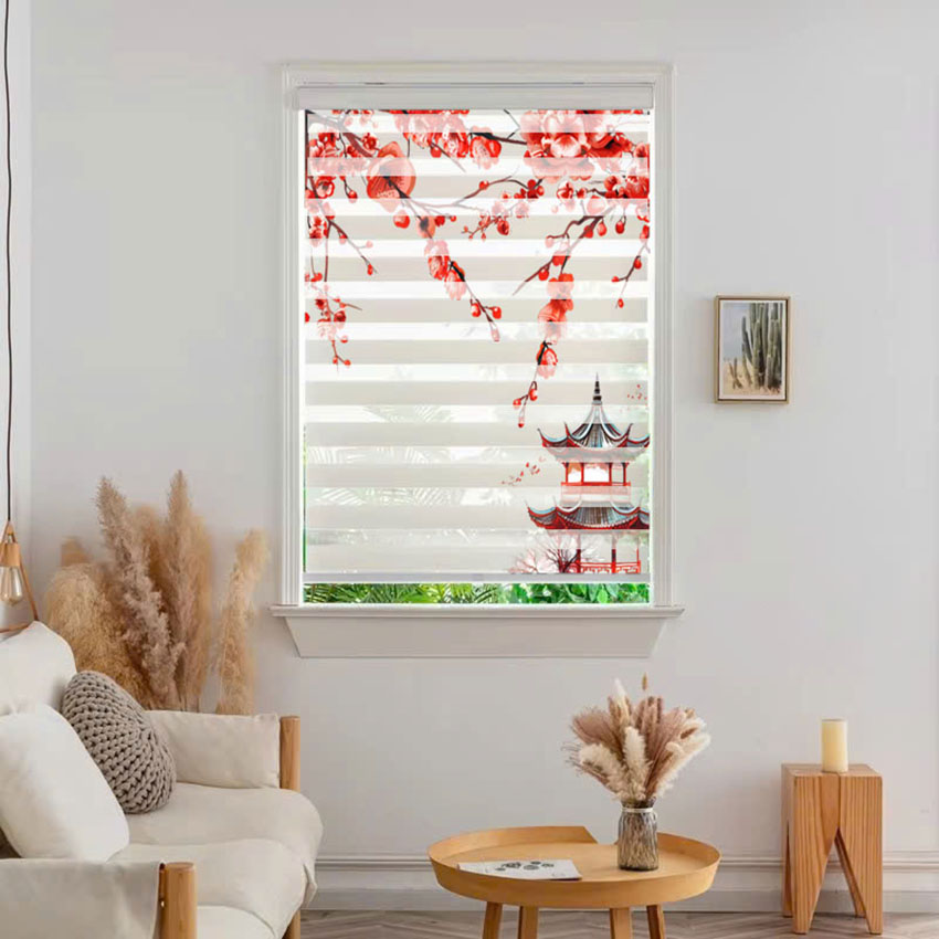 Rèm cầu vồng in tranh mã RCVI-037