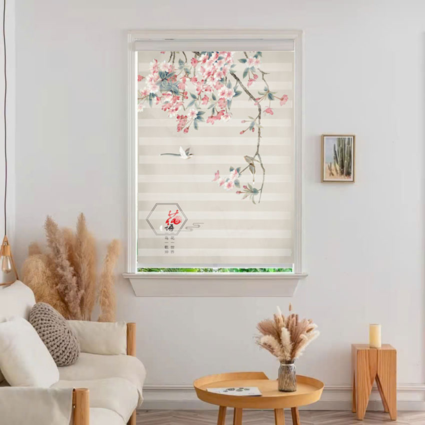 Rèm cầu vồng in tranh mã RCVI-036