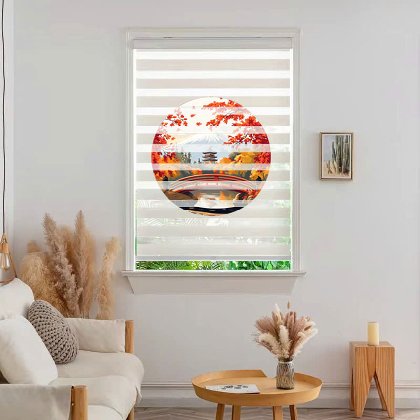 Rèm cầu vồng in tranh mã RCVI-035