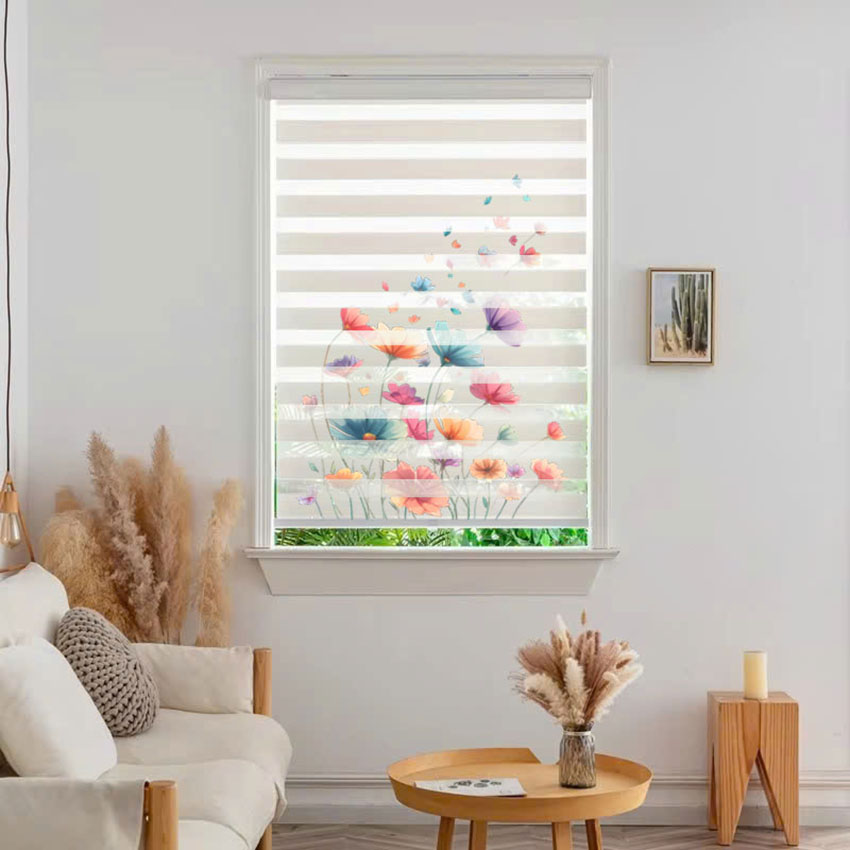 Rèm cầu vồng in tranh mã RCVI-033