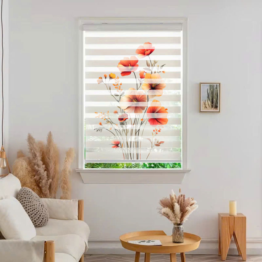 Rèm cầu vồng in tranh mã RCVI-032