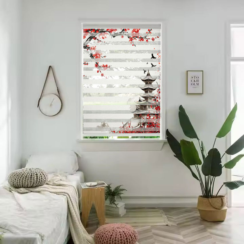 Rèm cầu vồng in tranh mã RCVI-031