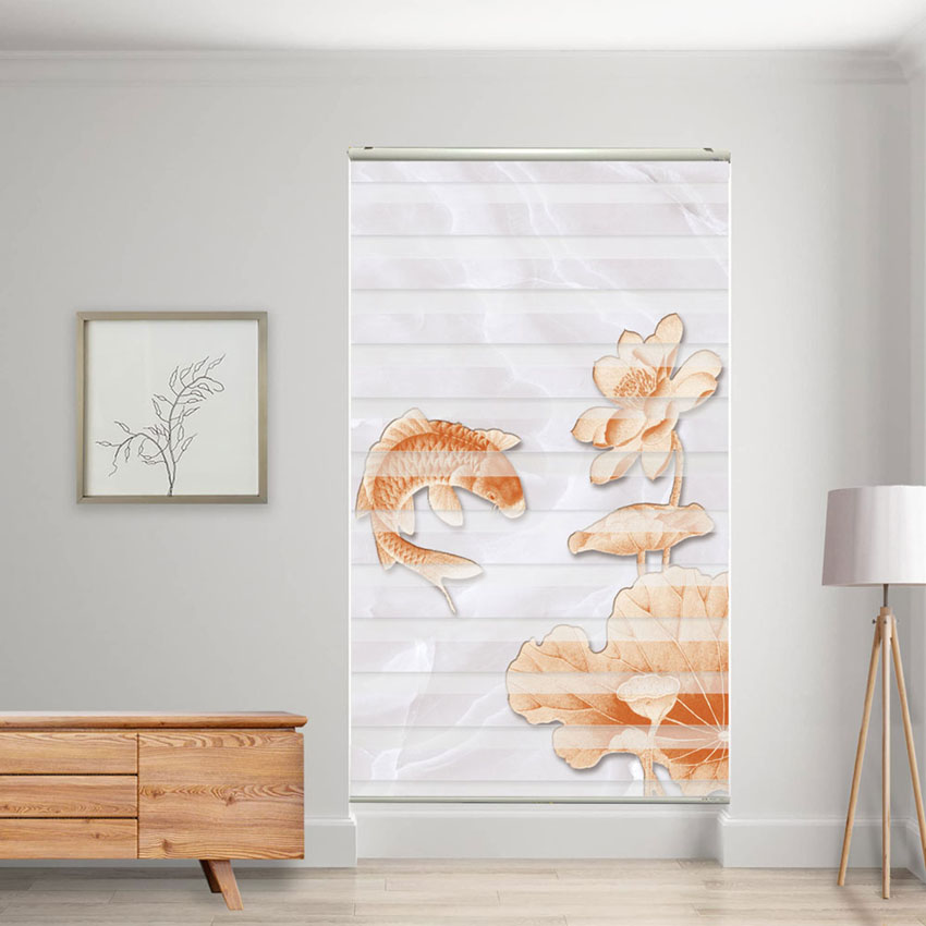 Rèm cầu vồng in tranh mã RCVI-025