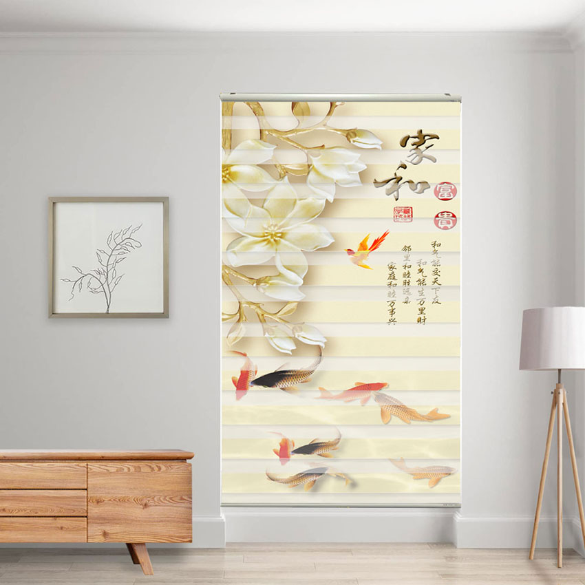 Rèm cầu vồng in tranh mã RCVI-024