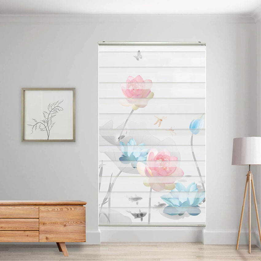 Rèm cầu vồng in tranh mã RCVI-023