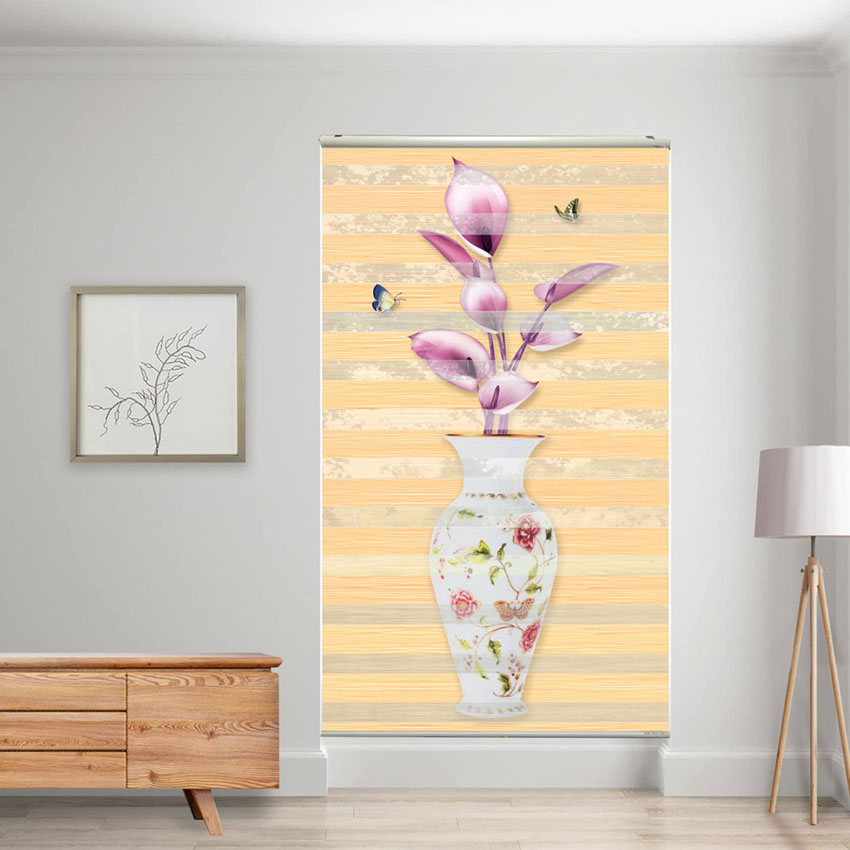 Rèm cầu vồng in tranh mã RCVI-020