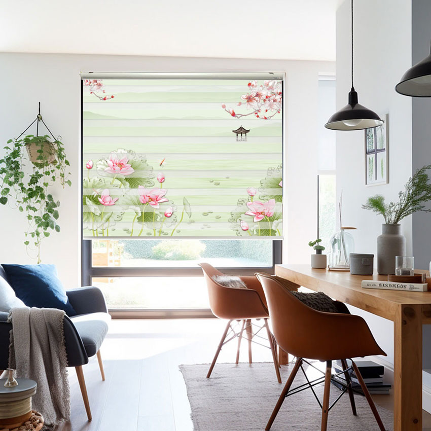 Rèm cầu vồng in tranh mã RCVI-016