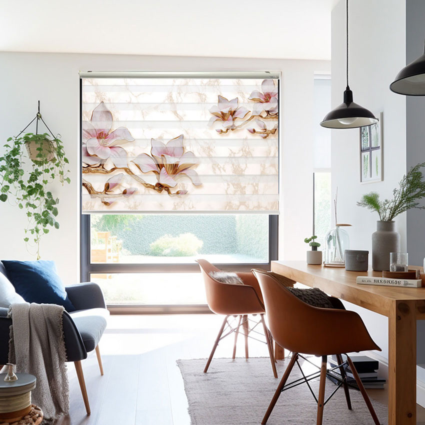 Rèm cầu vồng in tranh mã RCVI-010