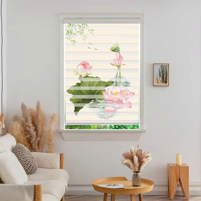 Rèm cầu vồng in tranh mã RCVI-006