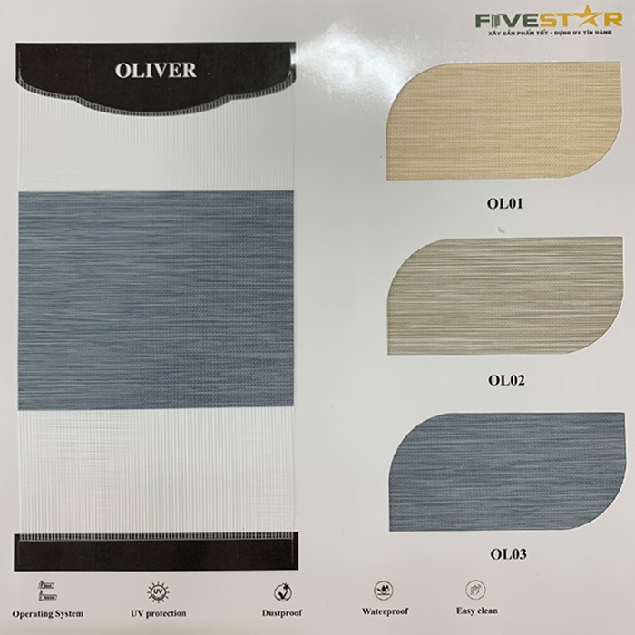 Rèm cầu vồng siêu đẹp hãng FIVESTAR – Mã OLIVER