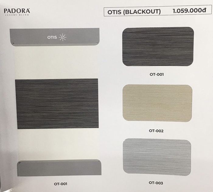 Rèm cầu vồng hãng Padora (Winsun Blinds) mã Otis