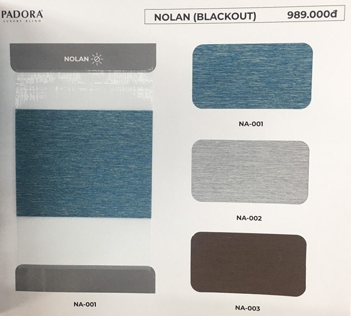 Rèm cầu vồng hãng Padora (Winsun Blinds) mã Nolan