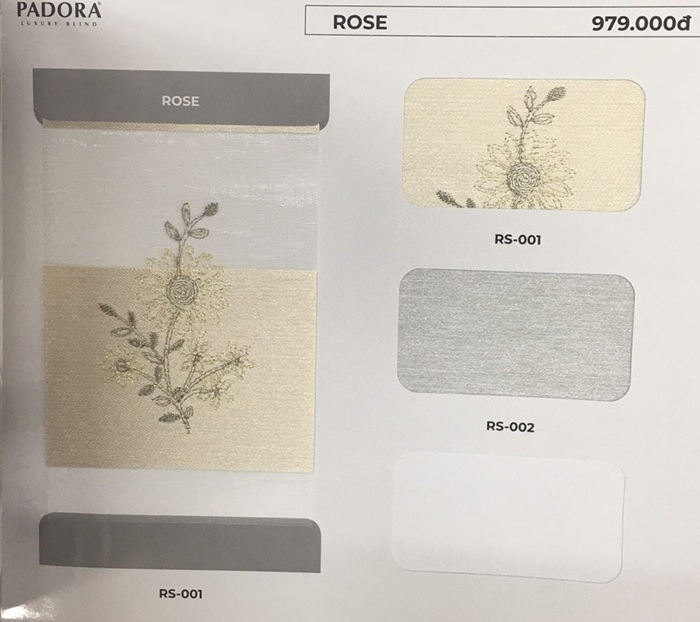 Rèm cầu vồng hãng Padora (Winsun Blinds) mã Rose