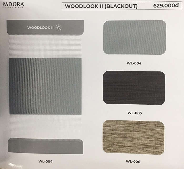 Rèm cầu vồng hãng Padora (Winsun Blinds) mã Woodlook 2
