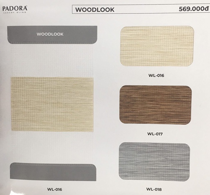 Rèm cầu vồng hãng Padora (Winsun Blinds) mã Woodlook