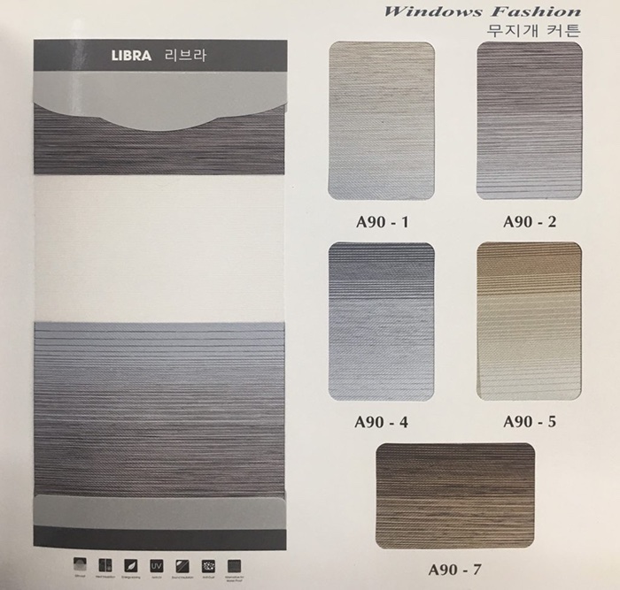 Rèm cầu vồng hãng Fineplus (HC Blinds) mã A90